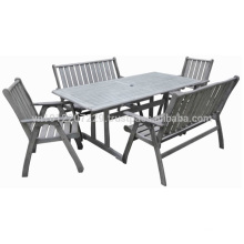 Meranti Outdoor / Garden Furniture Set - Table + chair & bench